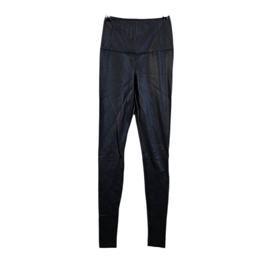 Aritzia Wilfred Free Daria Pant, Black, Vegan Leather, Fitted Skinny Leggings,XS